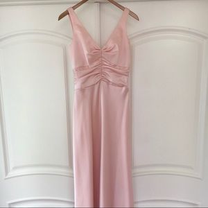 V-neck, A-line Formal Dress Wedding Gown